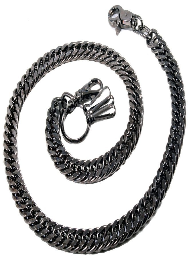 Double K Strong Heavy Biker Trucker Keychain Key Jean Wallet Chain (17") Black CS1120BLK - Image 2